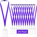 24-Pack Purple Breakaway Lanyards by WEZEBEL