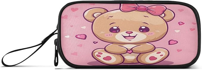 BOENLE Cute Bear Pencil Case Box Boys Girls Large Pencil Pouch - Image 8