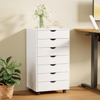 sweetcrispy 7 drawer rolling storage cabinet with wheels on a desk or shelf