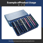 MIVLXLX PU Leather 12 Fountain Pen/Pencil Tray Case Organizer, Fashion Design - Image 4