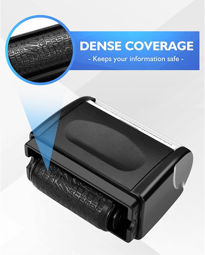 Identity Theft Protection Roller Stamp, 1 Refill Ink - Image 6