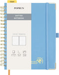 POPRUN Spiral Dotted Journal Notebook, 7-1/4" x 9-1/2" by POPRUN