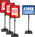 4Pack Sign Stand for Display 8.5 x 11, Adjustable Poster Stand for Table Top & by VAIIGO
