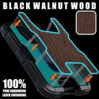 LIUGX Walnut Wood Card Holder/Badge Holder/Portable Wallet - Image 2
