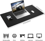 AFIING Leather Desk Pad Protector, Office Desk Mat, Large Mouse Pad, Desk mat - Image 2