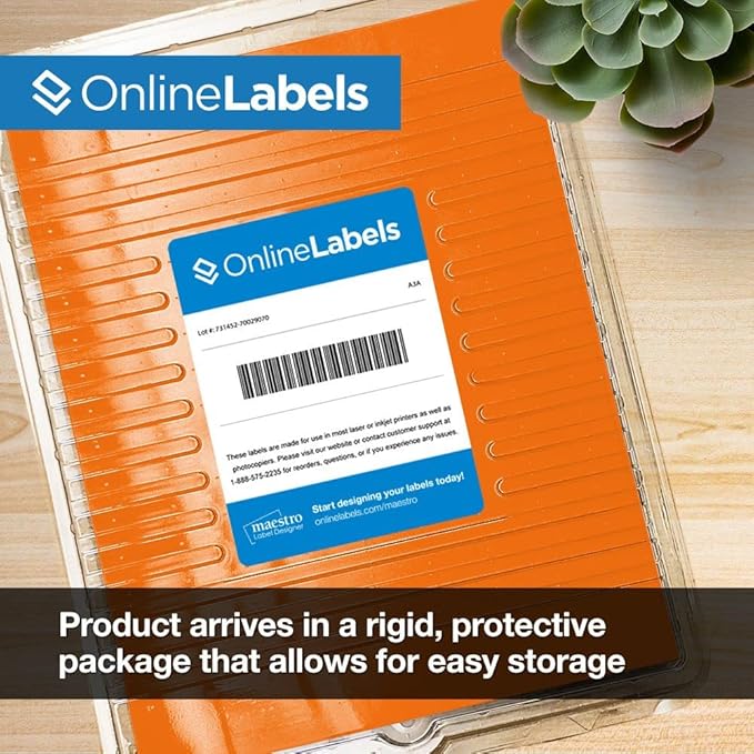 Neon Orange Address Labels - Image 5