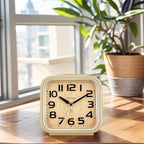 Tinload 5.5" Large Analog Alarm Clock Silent Non Ticking, Gentle Wake, Beep - Image 3