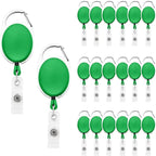 Fushing 20Pcs Retractable ID Badge Holders ID Badge Reels by Fushing