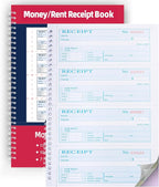 Single Book, Money Rent Receipt Book, 7.9x11.22 Inches, 2 Part Carbonless by Yeplan