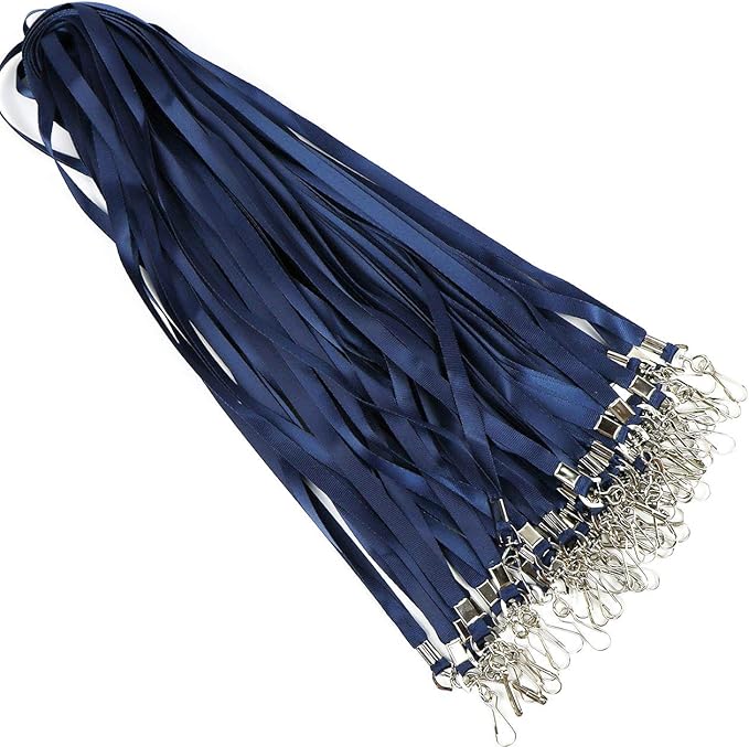 Beebel Navy Blue Lanyards 100 Pcs Lanyard - Image 4