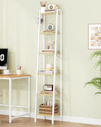 Hzuaneri Ladder Shelf, Bookshelf Bookcase, Freestanding Corner Storage Shelve - Image 3