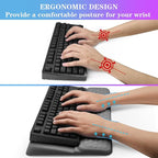 Computer Keyboard Stand with Wrist Rest, Ergonomic Tilted Keyboard Holder - Image 3