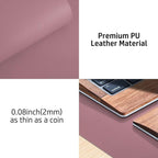 Aothia Leather Desk Pad Protector, Mouse Pad, Office Desk Mat, Non-Slip PU - Image 7