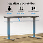 BIZUM Dual Motor Electric Standing Desk Frame - Image 4