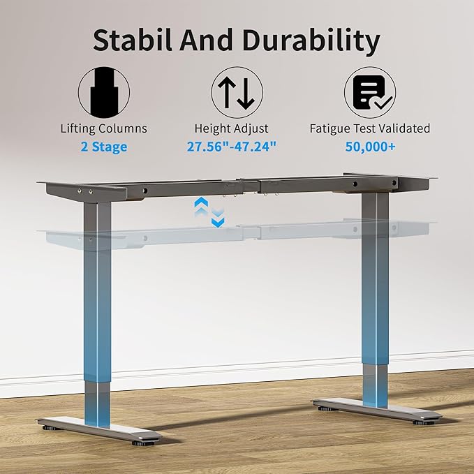 BIZUM Dual Motor Electric Standing Desk Frame - Image 4