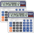 Desktop Calculator Extra Large 5-Inch LCD Display 12-Digit Big Number by Pendancy