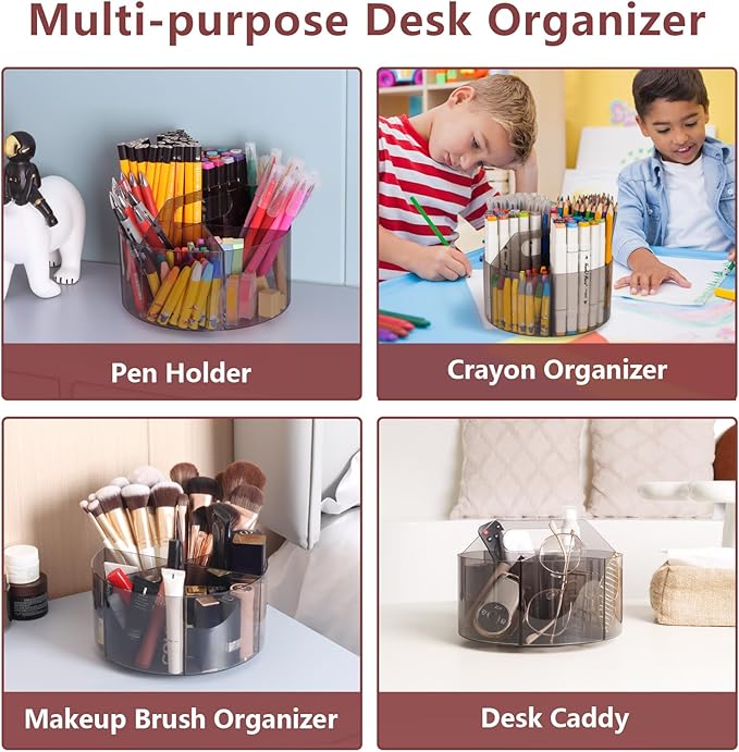 Absonic Acrylic Pen Holder Crayon Organizer - Image 2