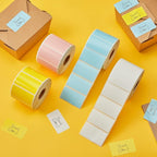 MUNBYN 2.25"x1.25" Thermal Sticker Labels, Color Self-Adhesive Barcode Label - Image 2