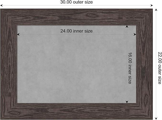 Amanti Art Black Framed Magnetic Board 22x30 Medium Vision Board - Image 3