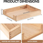 Kirigen Wood Letter-Size Tray Single-Tier- Wooden Tones Collection Front-Load - Image 6