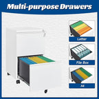 Fesbos 2 Drawers Vertical File Cabinet - Image 5