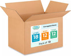 Medium Shipping & Moving Boxes 18x12x12 inches