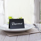 10 Pack Black Reserved Table Signs - Image 3
