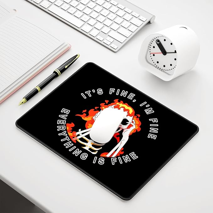 Auhoahsil Mouse Pad, 12 x 10 in Cute Skull Theme Computer Mouse Pad - Image 7