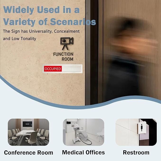 Vacant Occupied Privacy Sign, Vacant Occupied Door Sign - Image 4