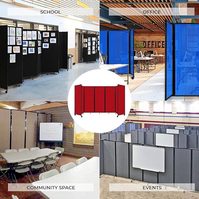 Versare Room Divider 360 Portable Wall Partition | Folding Panels | Large - Image 3