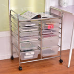 Giantex 12 Drawer Rolling Storage Cart Tools Scrapbook Paper Office School - Image 2