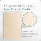 Gallery Leather A-Z Dividers for 3 Ring Binder - Image 3
