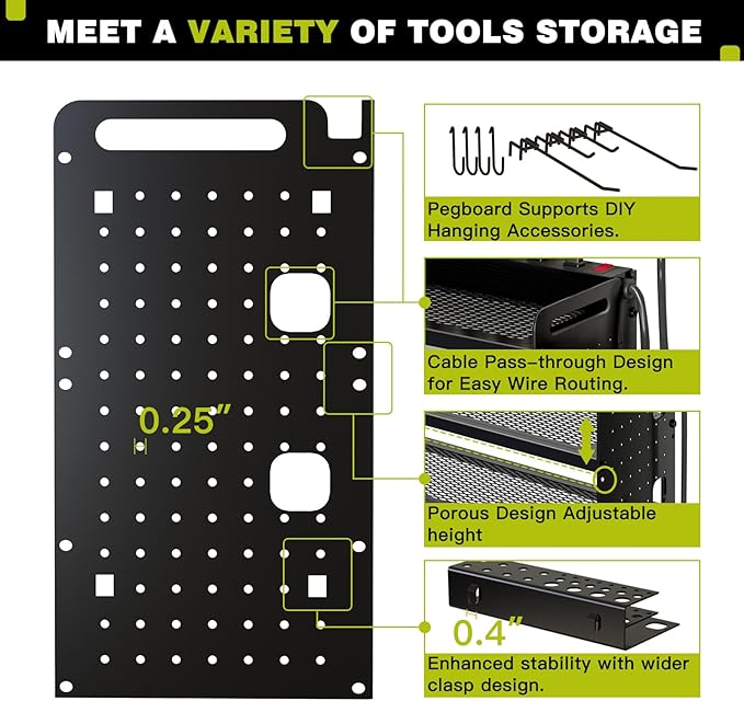NattyDot Power Tool Organizer Wall Mount - Image 6