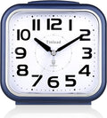 Tinload 5.5" Large Analog Alarm Clock Silent Non Ticking, Gentle Wake, Beep by Tinload