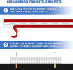 Cable Duct Management Raceway Kit, 62.8" Server Rack Cable Management, Cable - Image 5