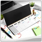 MOSA BEAR Undated Weekly Planner, 60-Week Horizontal Layout Desk Planner Daily - Image 3