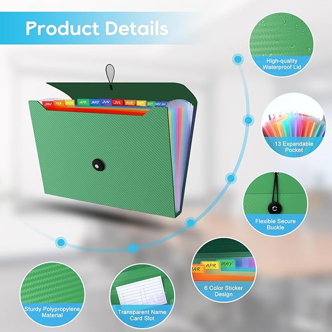 Expanding File Folder, Accordion File Organizer - Image 4