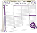 ALKALO 104 Pgs Weekly To Do List Notepad, 52 Duplex-Printed Undated Sheets 100 by ALKALO