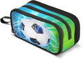 BOENLE Soccer Football on Field Pencil Case Box Boys Girls Large Pencil Pouch by BOENLE-WELCOMEYOURCOMING