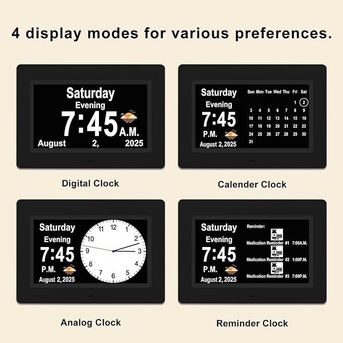 SSYA Dementia Clocks with Day and Date - Image 4