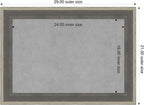 Amanti Art Grey Framed Magnetic Board 21x29 Medium Vision Board - Image 2
