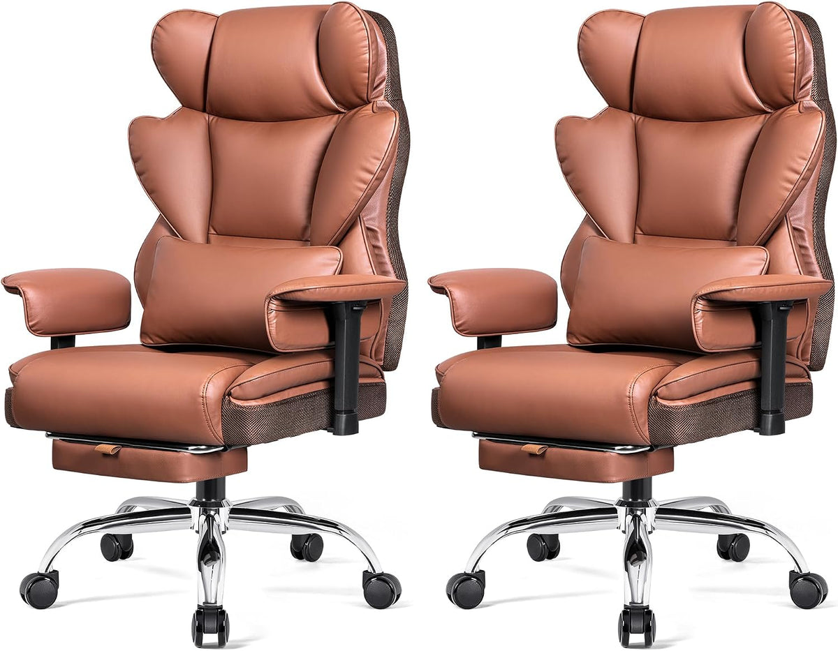 Big & Tall Executive Office Chair, Ergonomic High Back Heavy Duty Compute...