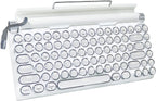 Adventurers Retro Typewriter Keyboard, 75% Layout 83 Keys Wireless Keyboard