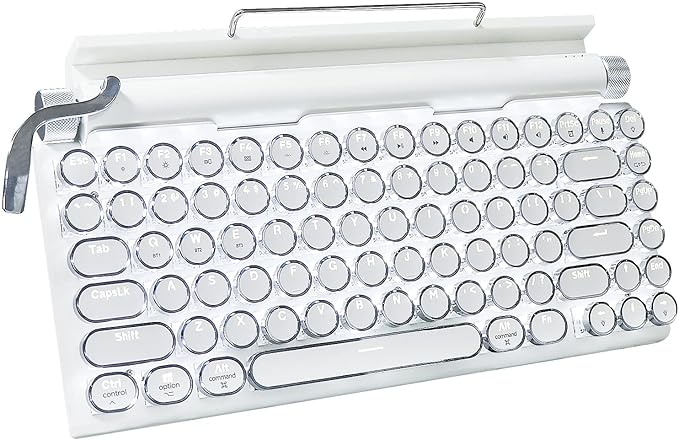 Adventurers Retro Typewriter Keyboard, 75% Layout 83 Keys Wireless Keyboard by Unknown