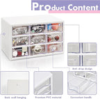 Desk Storage Organizer with 9 Drawers, FODIENS Stackable Desktop Craft Drawer - Image 4