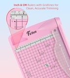 Firbon 12" Guillotine Paper Cutter, Heavy Duty 12-Sheet Capacity Trimmer - Image 3
