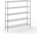 Regal Altair 14" Deep x 60" Wide x 64" Height Wire Shelving Kit | 5-Tier | NSF by Regal+Altair