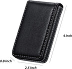 Outus 2 Pieces Business Card Holder, PU Leather Business Card Case Pocket Wallet - Image 2