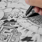 YISAN Drawing Art Pens, Micro Fineliner Pens, Fine Tip Manga Markers - Image 5