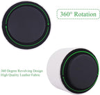 Hennaja Round Leather Art Supply Organizer, Remote Control Holder, 360 Degree - Image 4